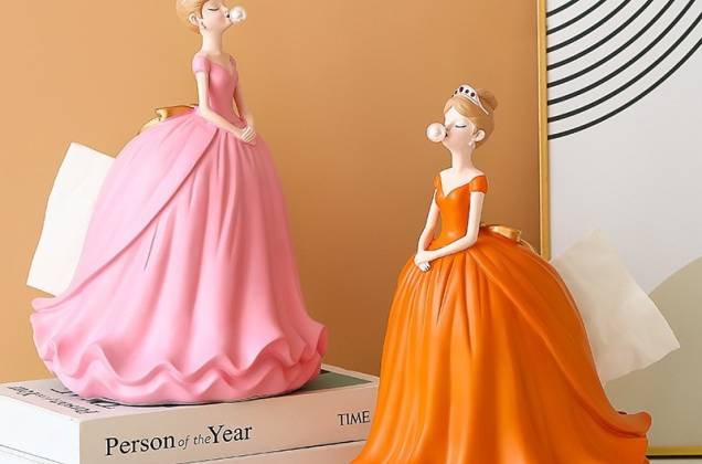 กล่องทิชชู่เจ้าหญิง งานเรซิ่นนำเข้า